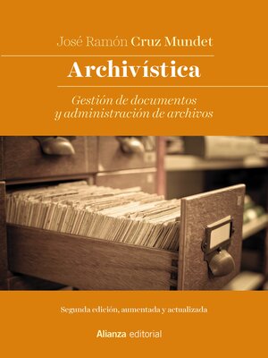 cover image of Archivística